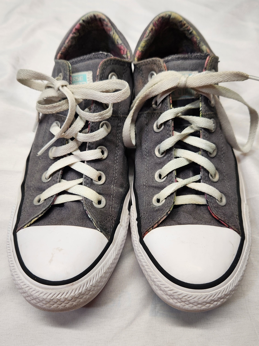 ⭐️Converse Chuck Taylor All Star Madison Low Top Gray Floral Padded Women 10